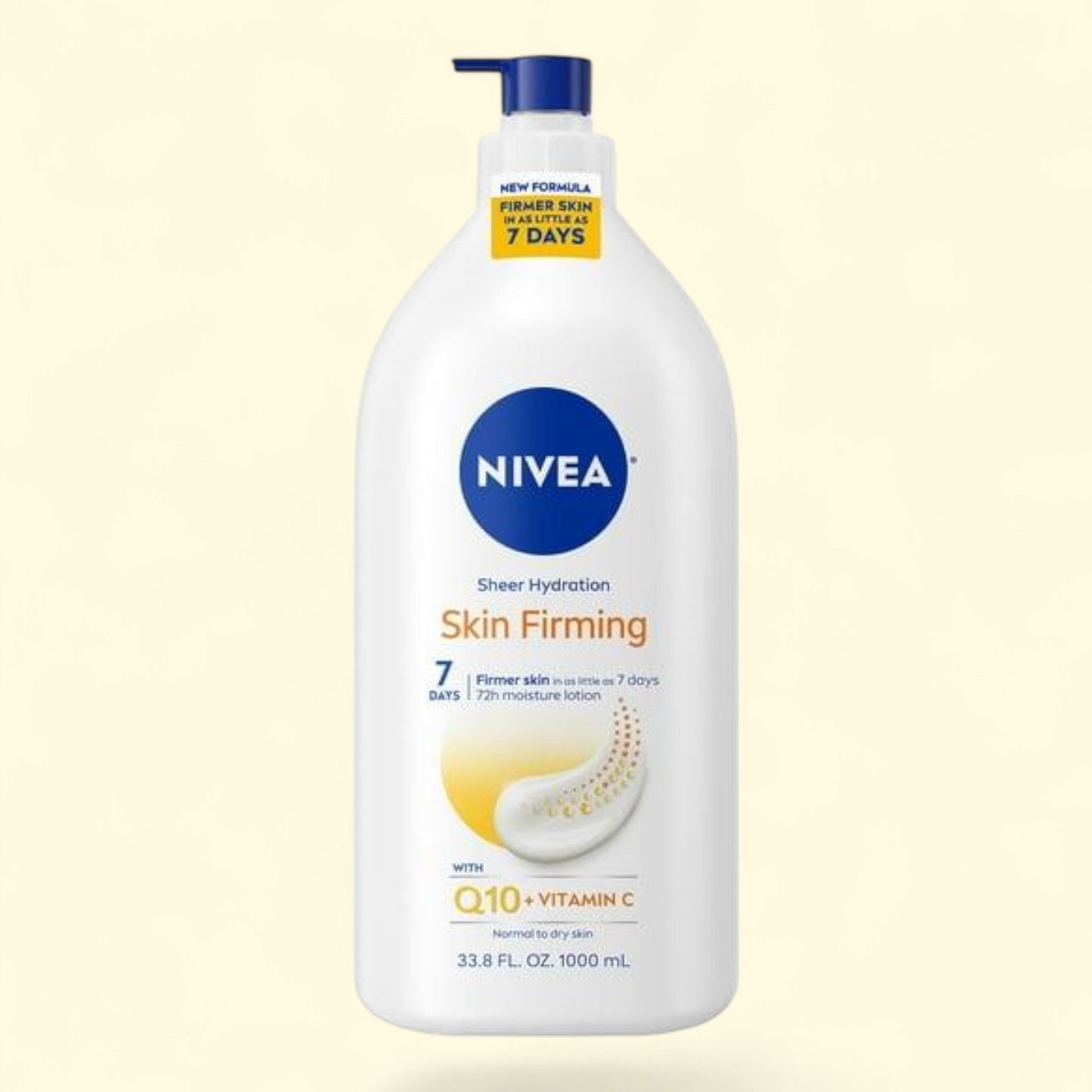 NIVEA Skin Firming Sheer Hydration Body Lotion, 33.8 fl oz