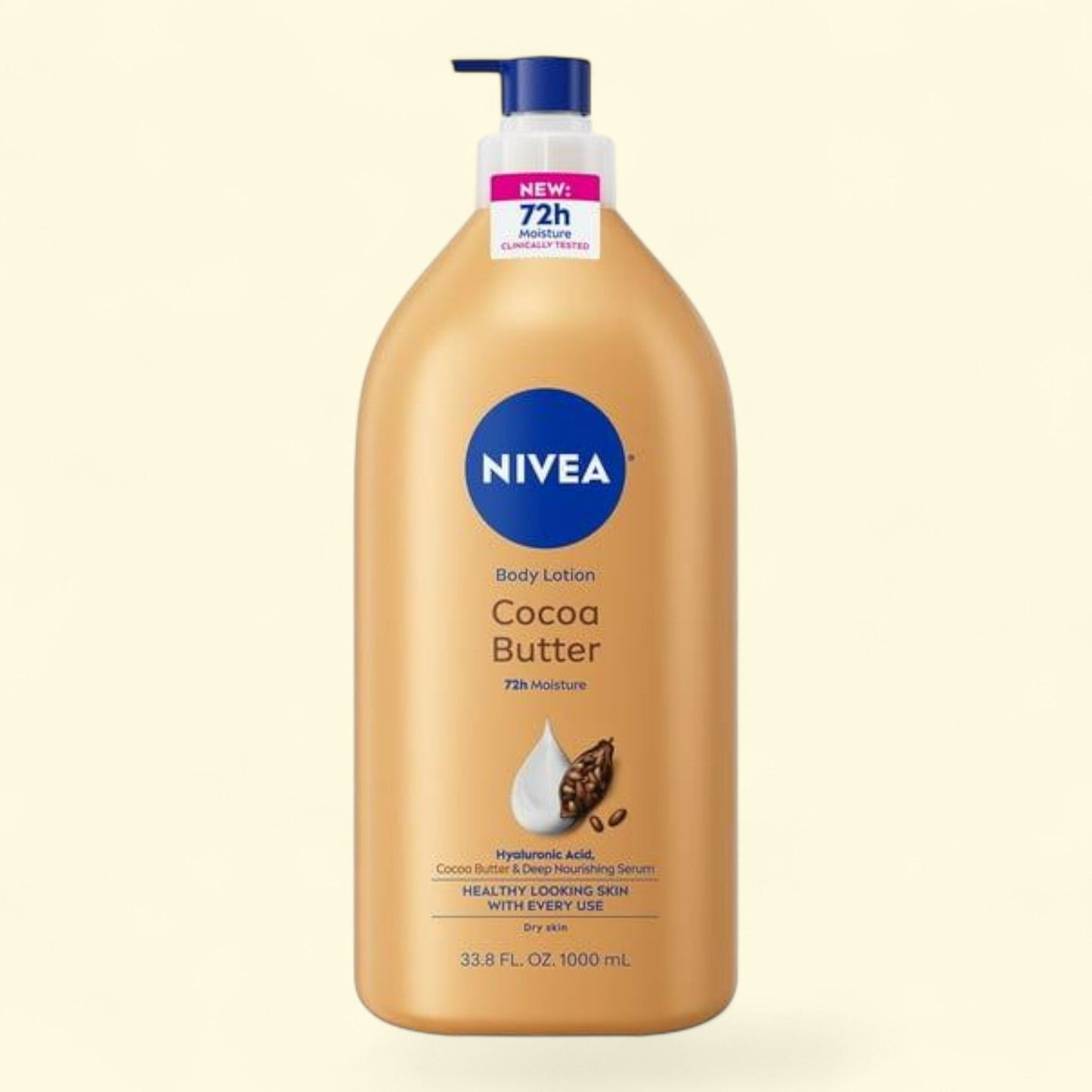 NIVEA Cocoa Butter Body Lotion, 33.8 fl oz