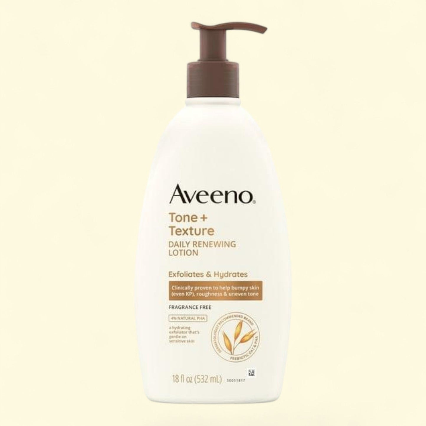 Aveeno Tone + Texture Renewing Hand and Body Lotion, 18 oz