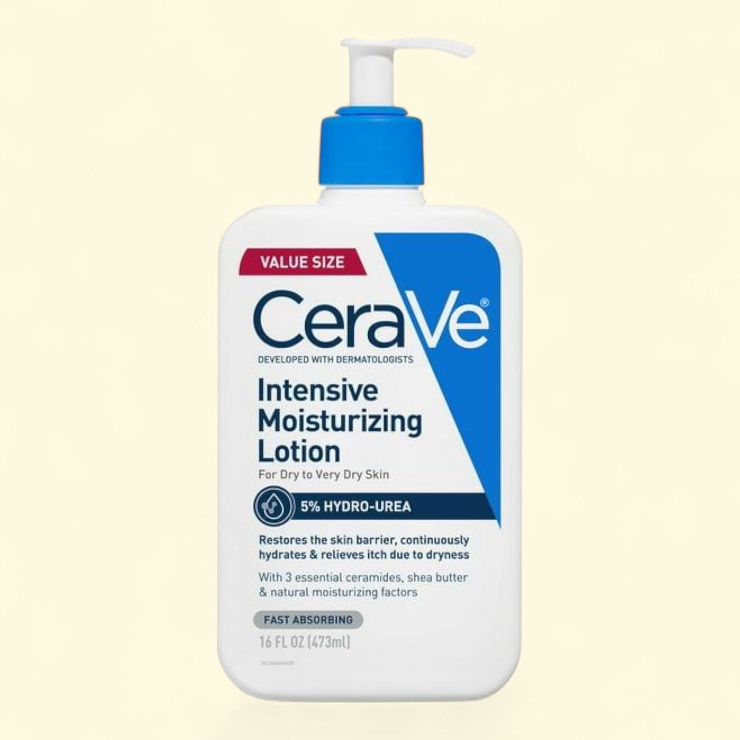 CeraVe Body Lotion, Intensive Moisturizing, Size 16 fl oz
