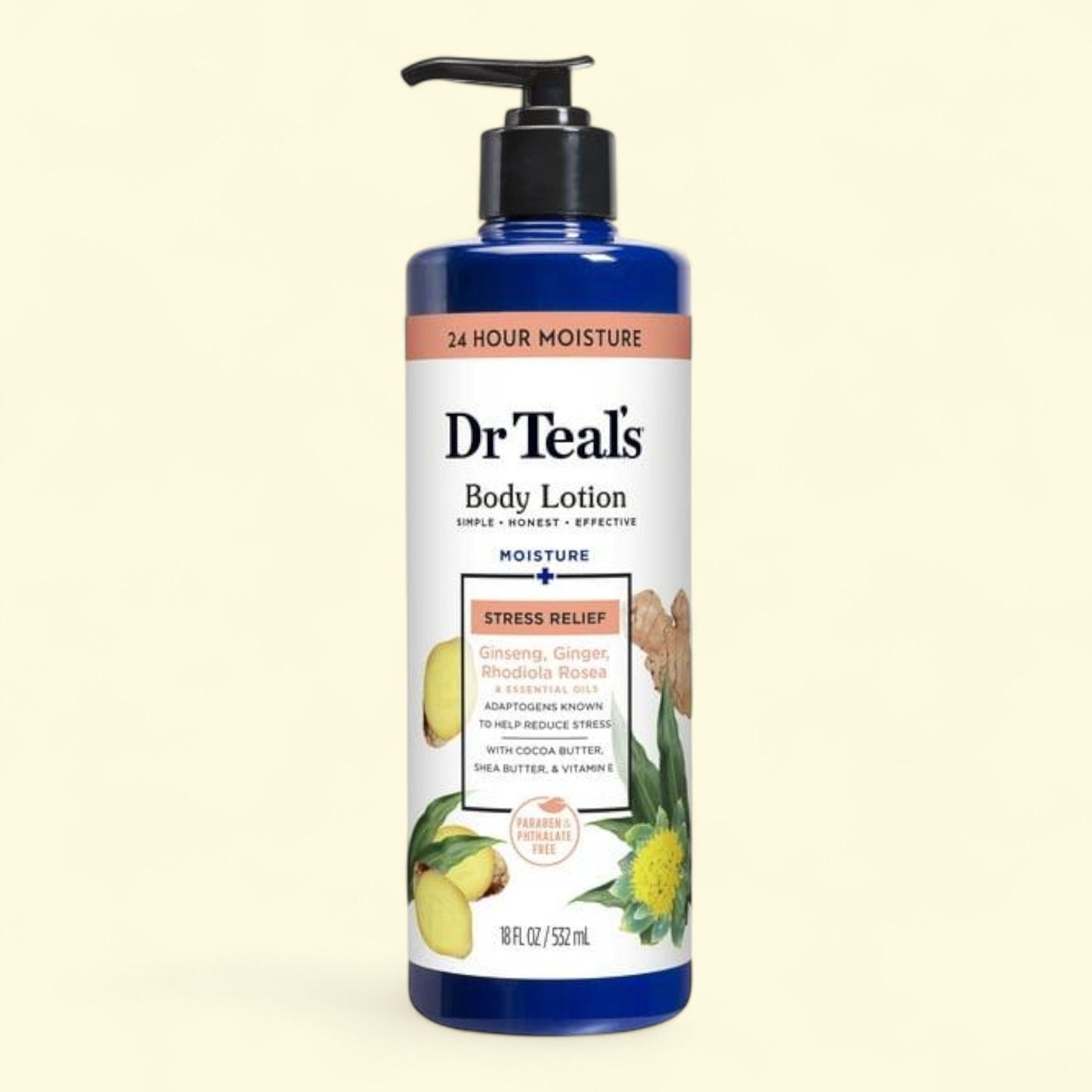 Dr Teal's Stress Relief Body Lotion, 18 fl oz — authentic US product shipped worldwide by Treatspree