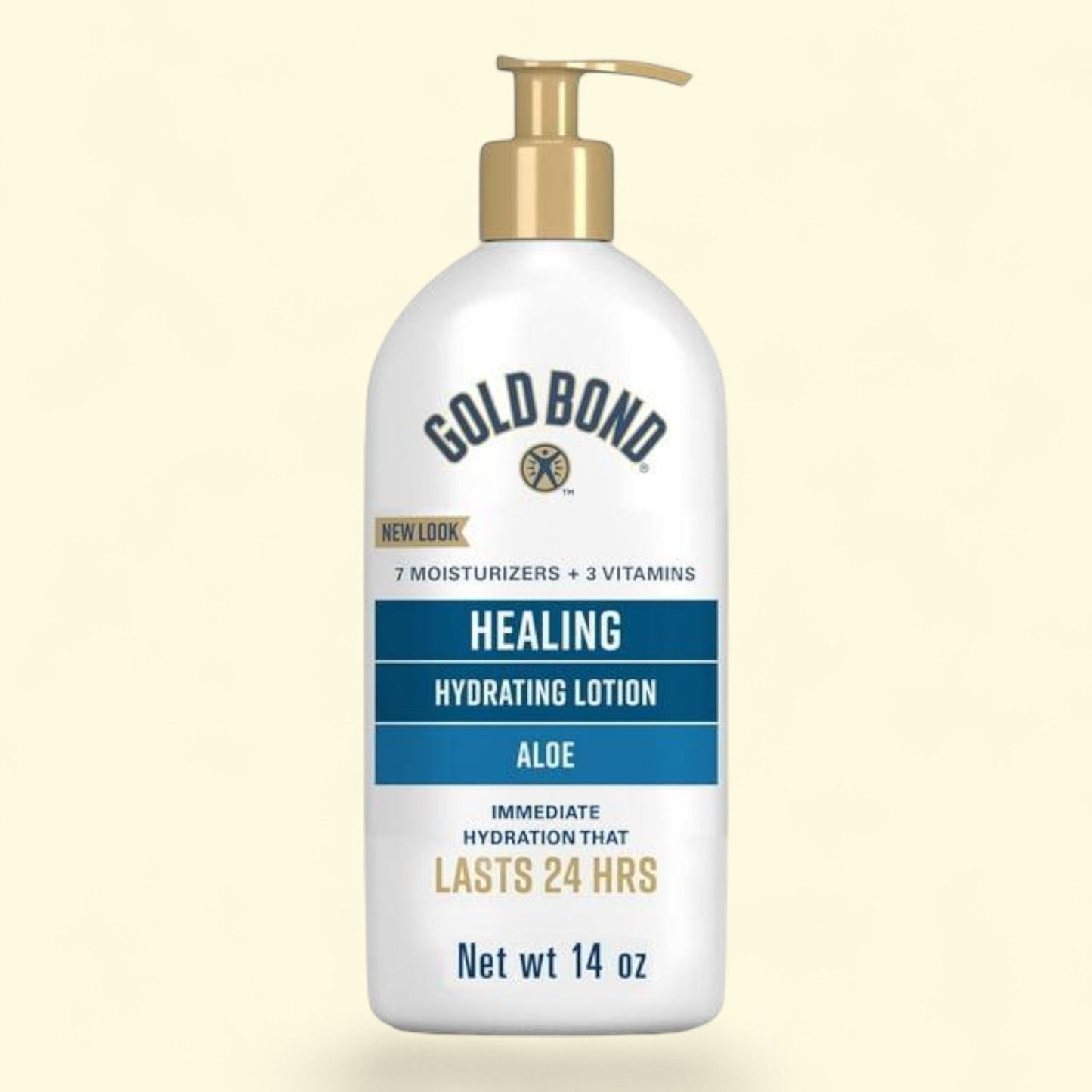 Gold Bond Healing Hydrating Hand Moisturizer, Face Cream, and Body Lotion, 14 oz