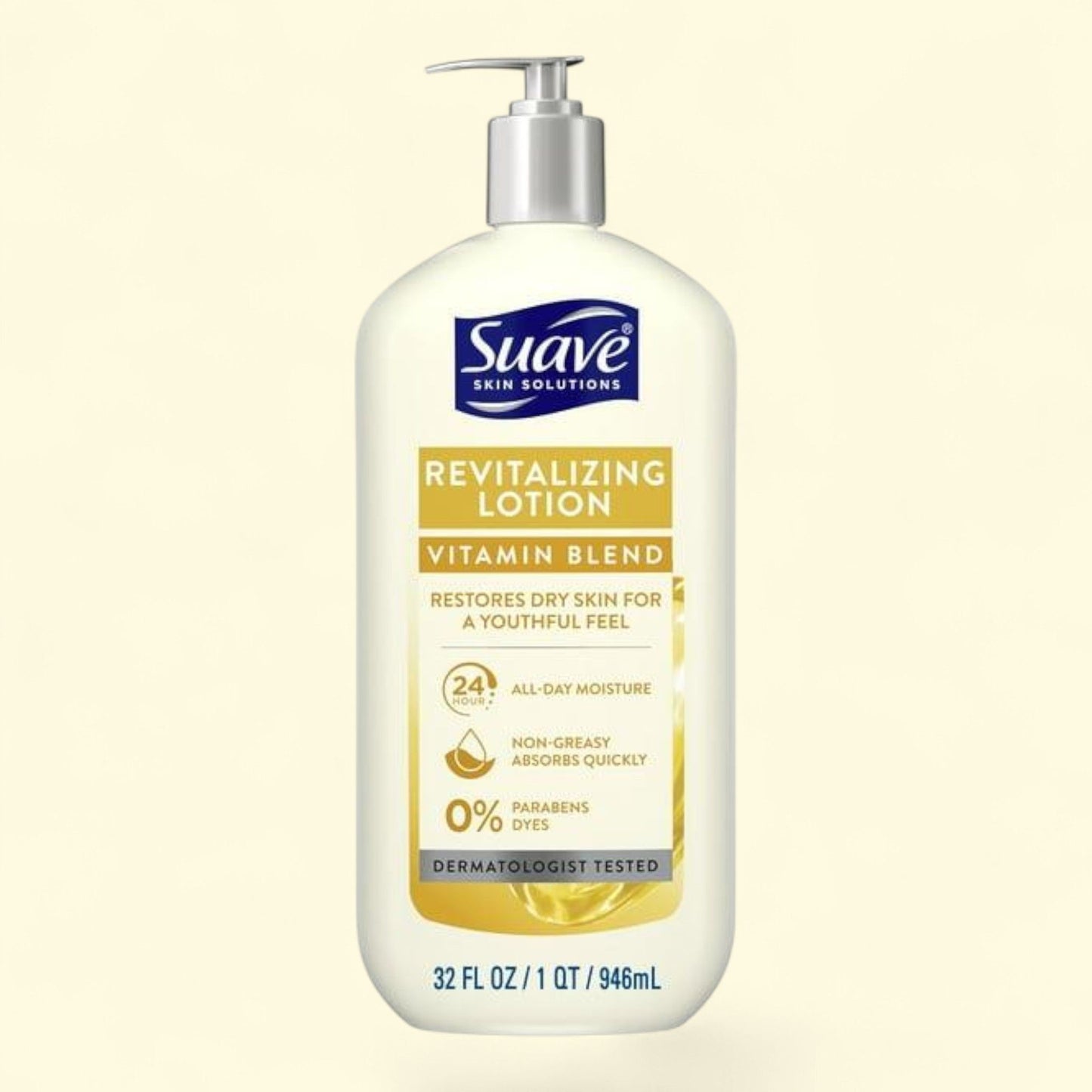 Suave Skin Solutions Revitalizing Body Lotion, 32 oz. — authentic US product shipped worldwide by Treatspree