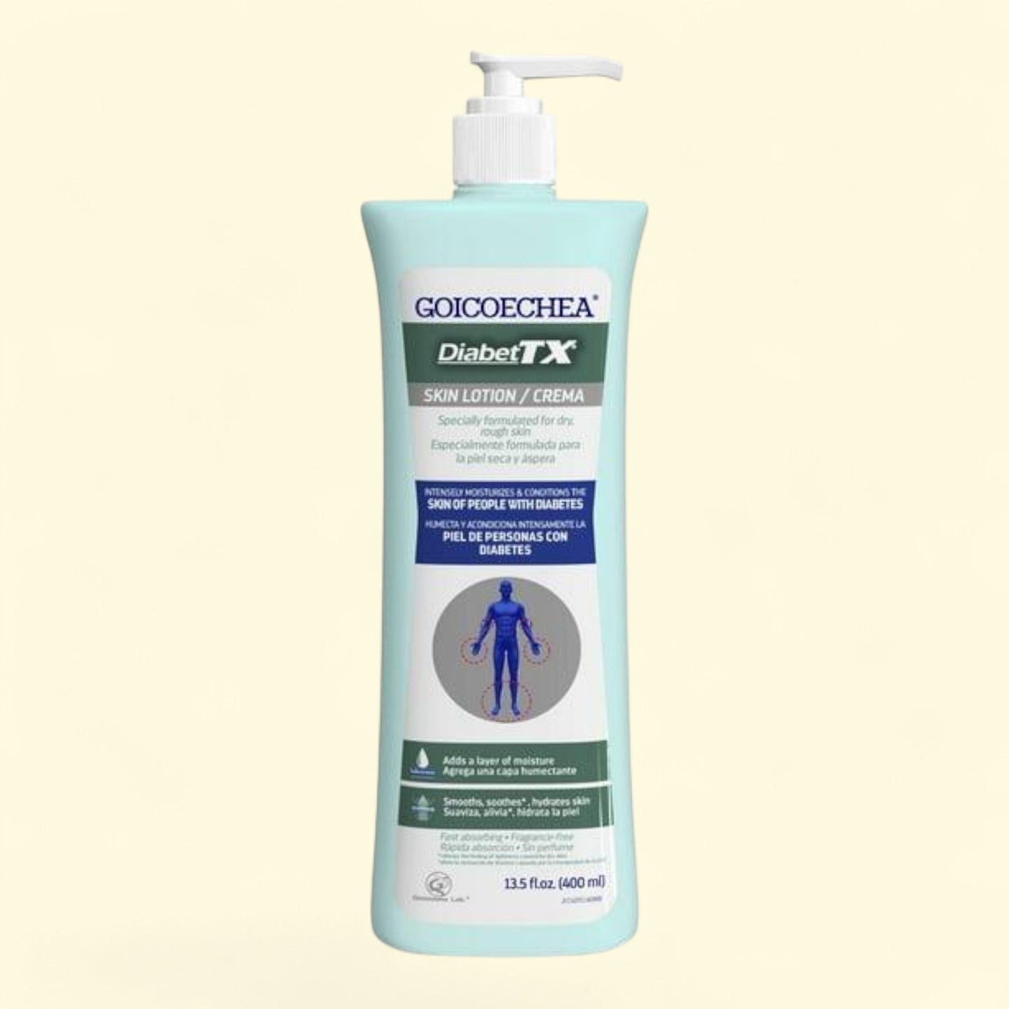 Goicoechea Diabet TX Body Moisturizer, 13.5 oz.
