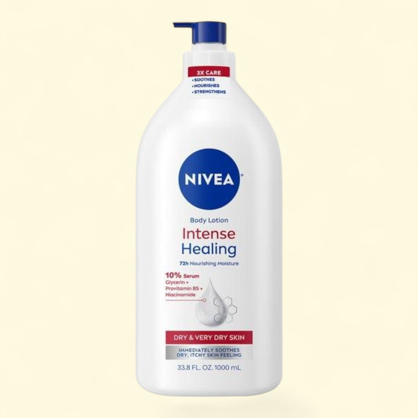 NIVEA Intense Healing Body Lotion, 33.8 fl oz