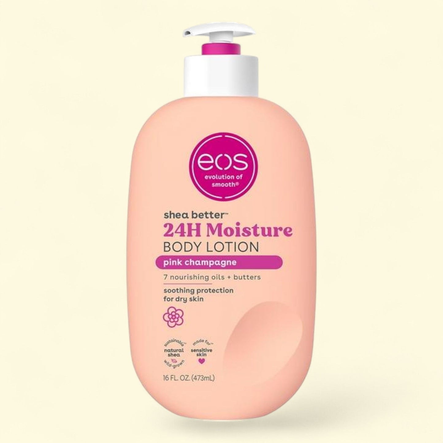 eos Shea Better Body Lotion, Pink Champagne, 16 fl oz