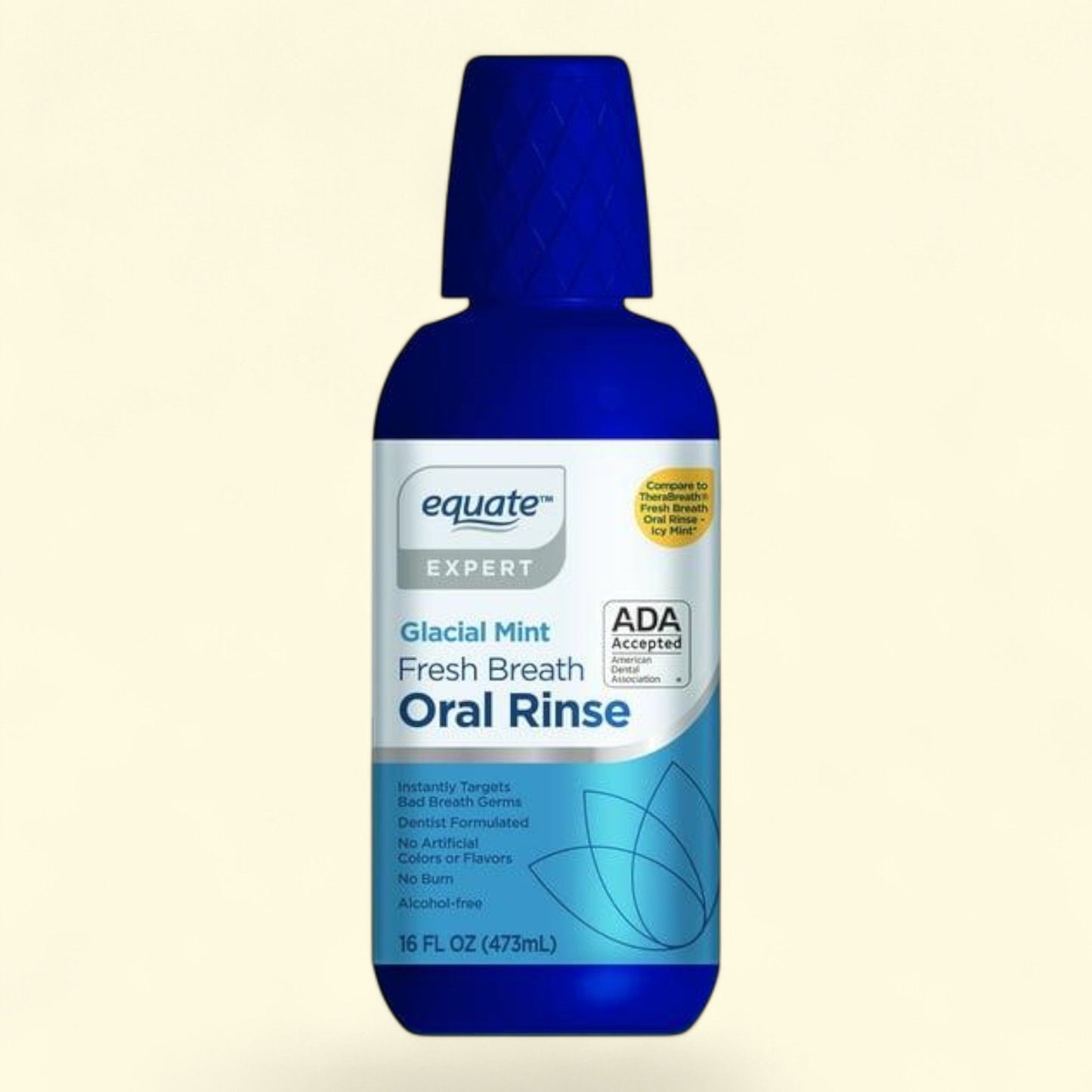 Equate Fresh Alcohol-Free Oral Rinse, 16 fl oz, Icy Mint