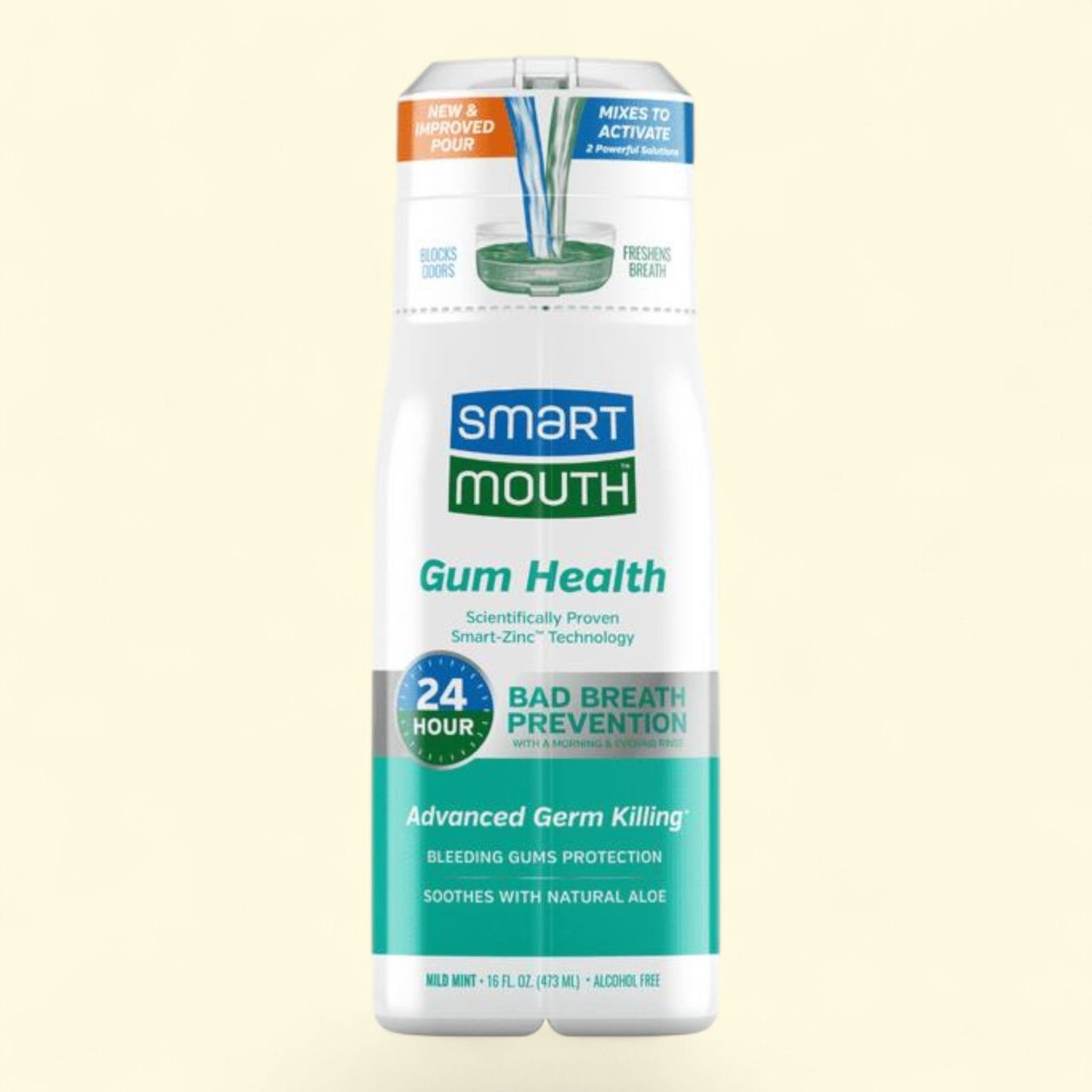 SmartMouth Gum Health Activated Breath Rinse, 16 oz