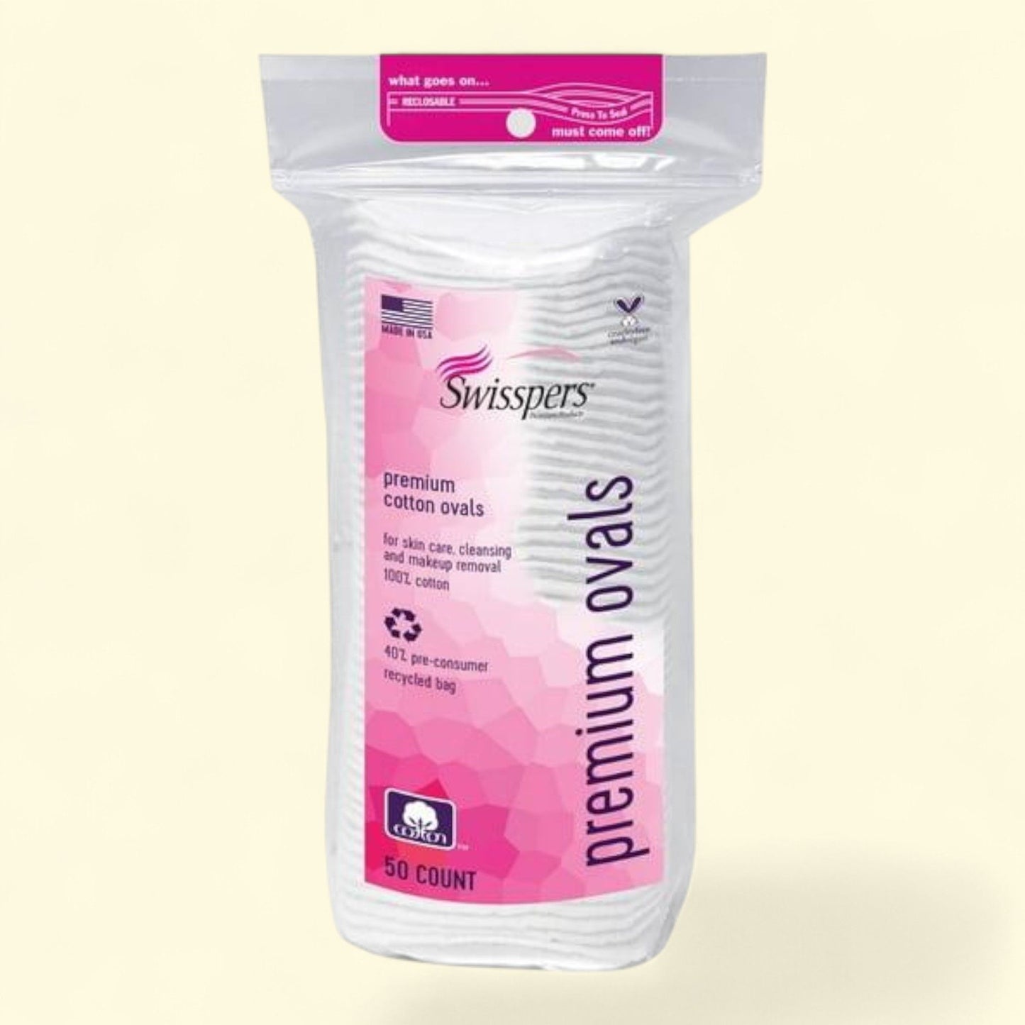 Swisspers Cotton Ovals, 50 Pads