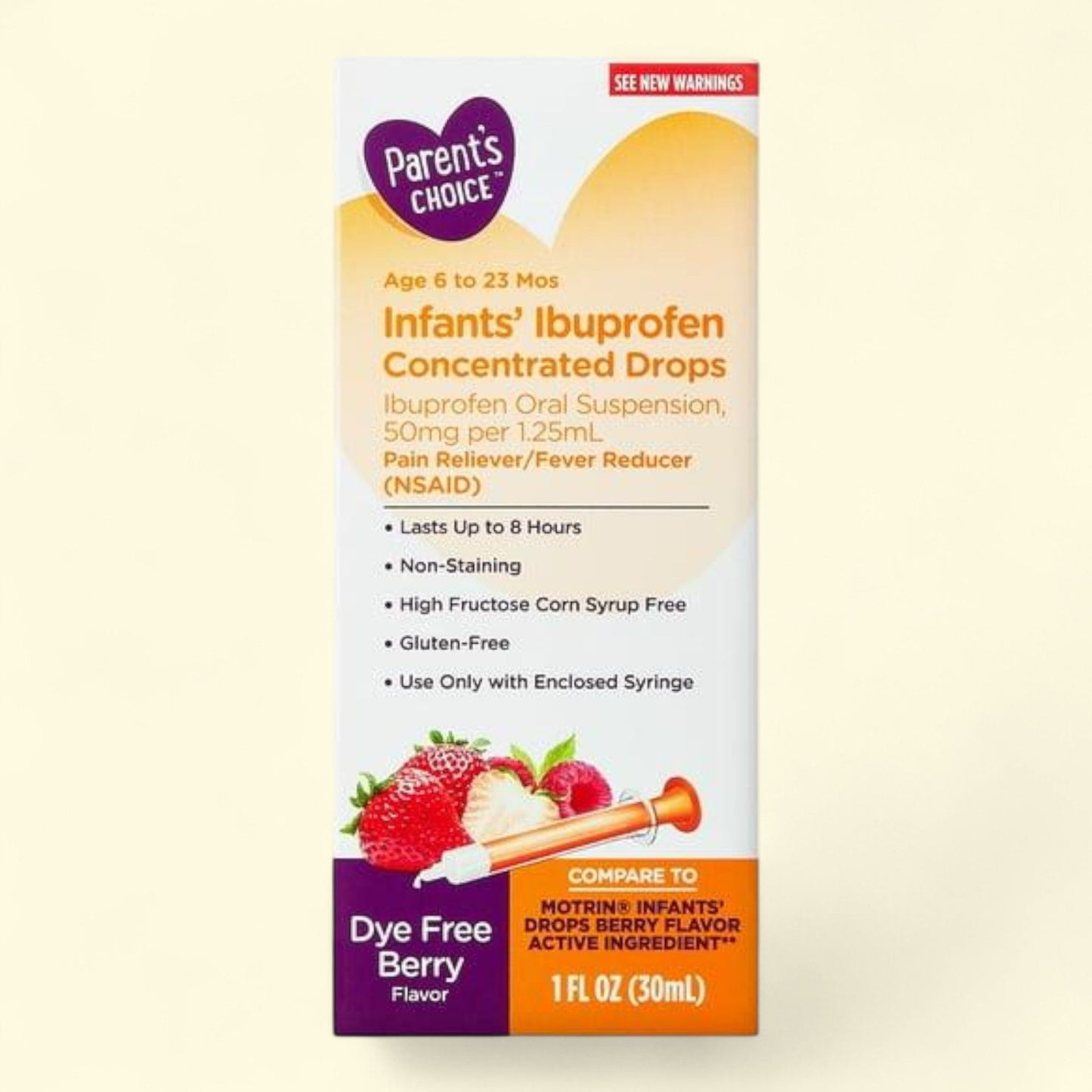 Parent's Choice Ibuprofen Infants' Drops, 1 fl oz (US)