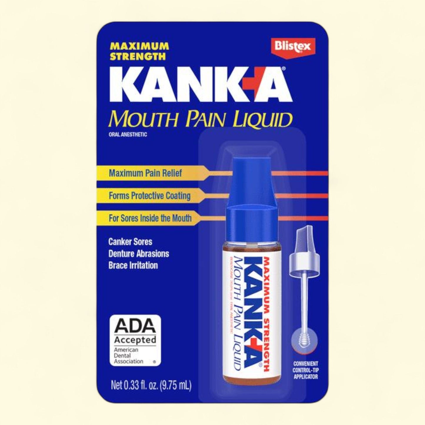 Kank-A Oral Pain Relief Liquid, 0.33 oz