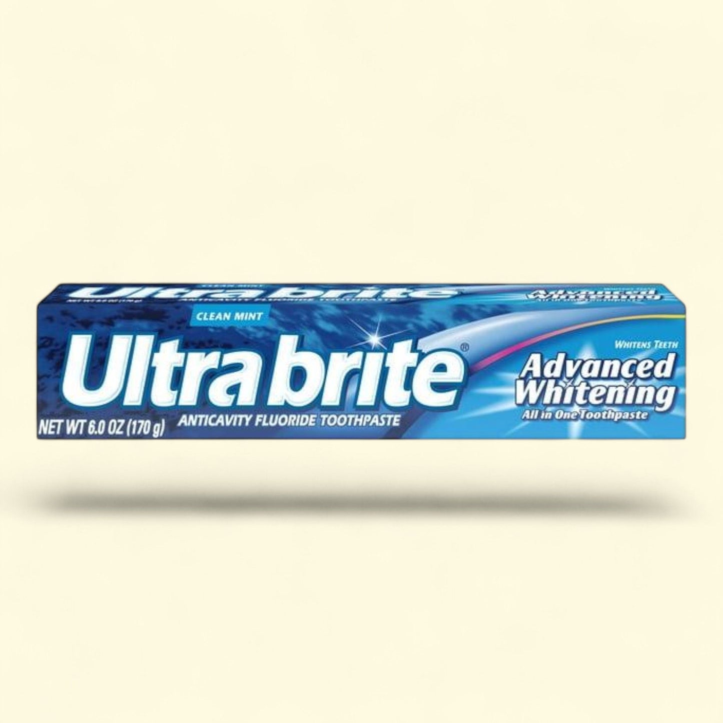 Ultra Brite Whitening Toothpaste, Clean Mint, 6 oz