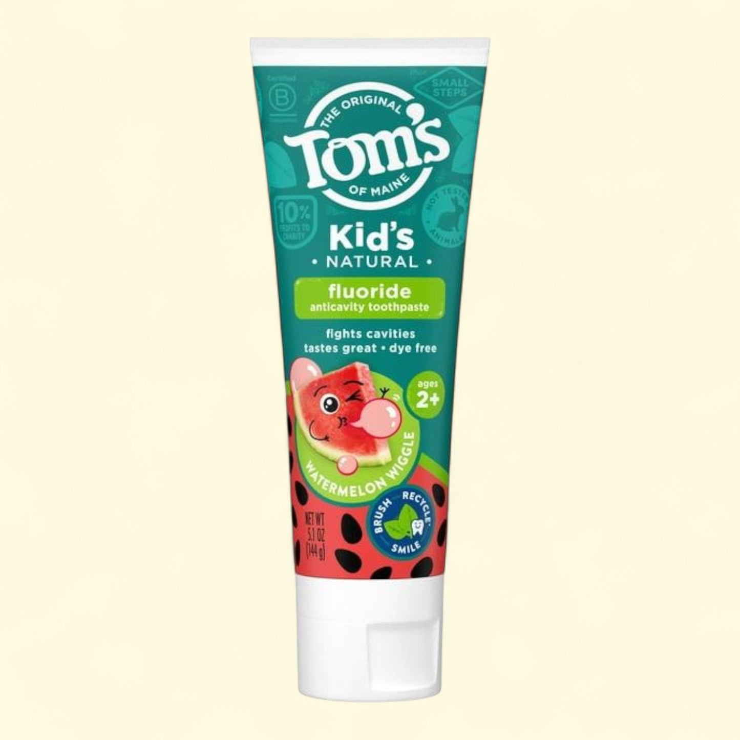 Tom's of Maine Watermelon Wiggle Kids Toothpaste, 5.1 Oz