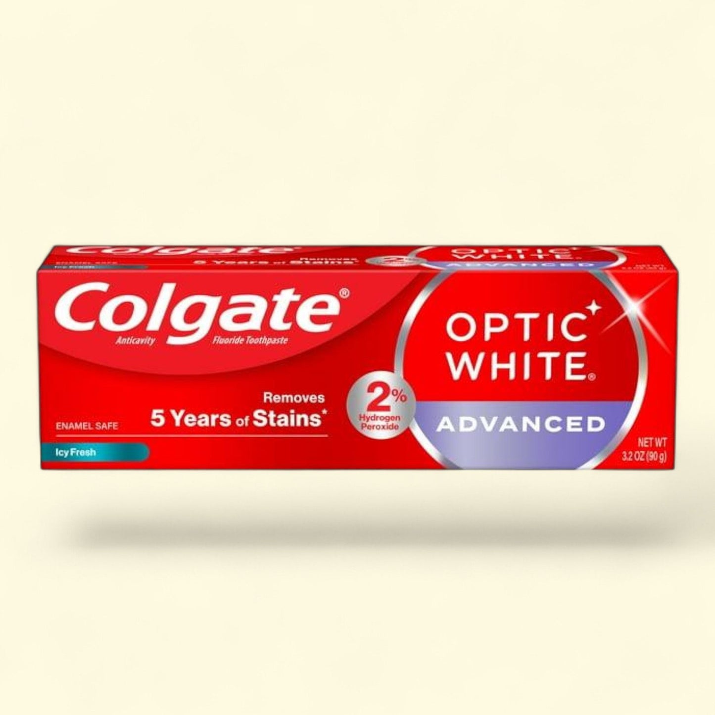 Colgate Optic White Whitening Toothpaste, Icy Fresh, 3.2 oz