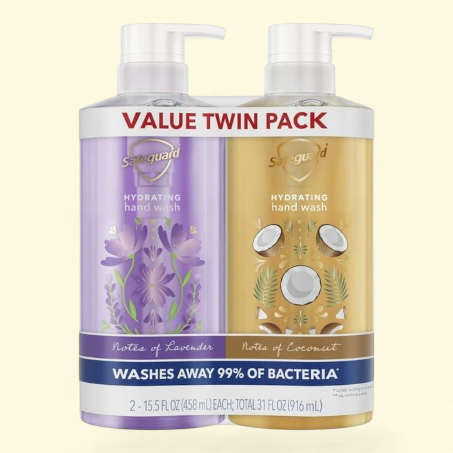 Safeguard Hand Wash Twin Pack, 15.5 oz