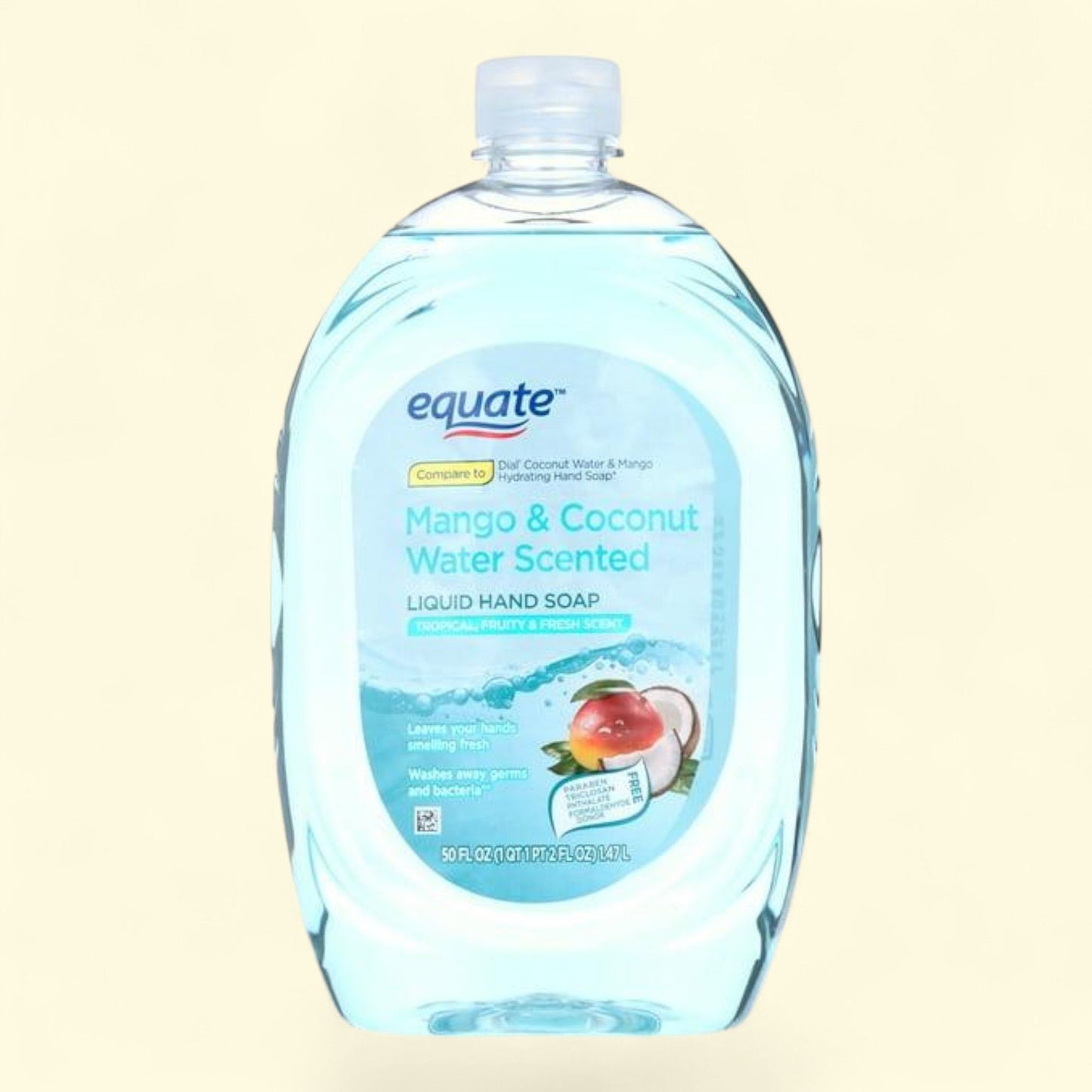 Equate Liquid Hand Soap, Tropical Fruity Fresh, 50 fl oz
