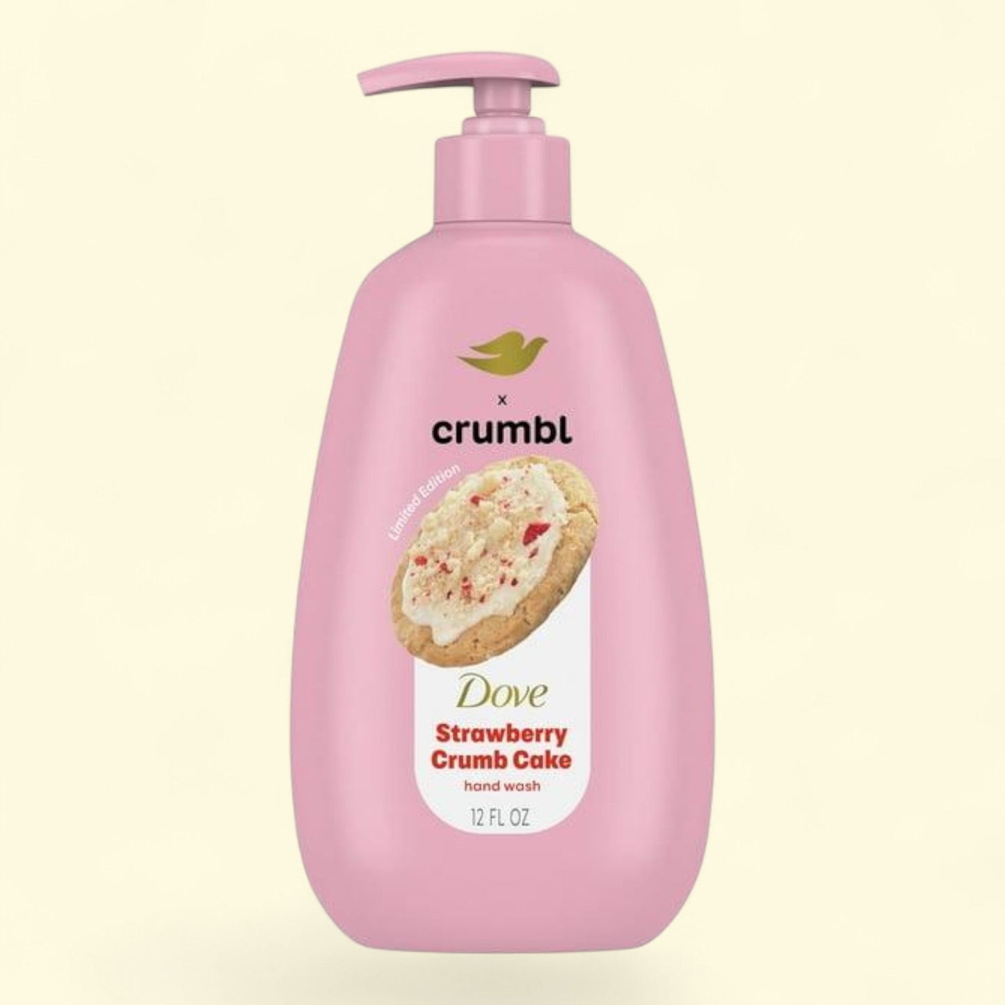 Dove Moisturizing Liquid Hand Soap, Strawberry Cookie, 12 oz — authentic US product shipped worldwide by Treatspree