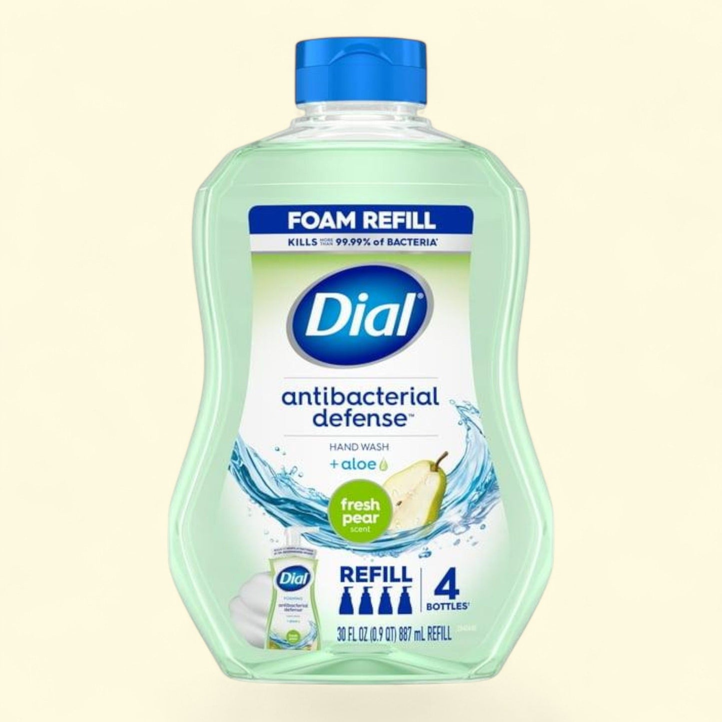 Dial Antibacterial Foaming Hand Wash Refill, Fresh Pear, 30 Ounce