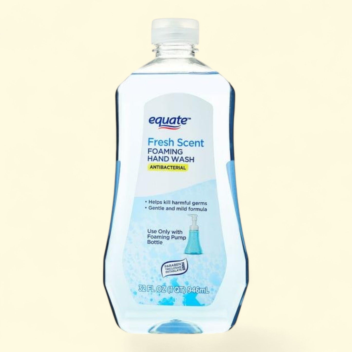 Equate Antibacterial Foaming Hand Wash, 32 fl oz