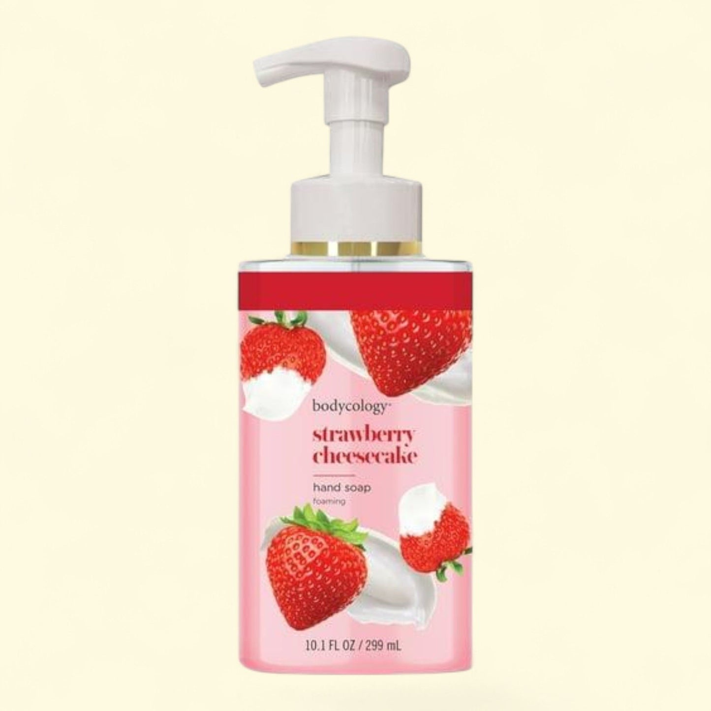 Bodycology Foaming Hand Soap, Strawberry Cheesecake, 10.1 oz — authentic US product shipped worldwide by Treatspree