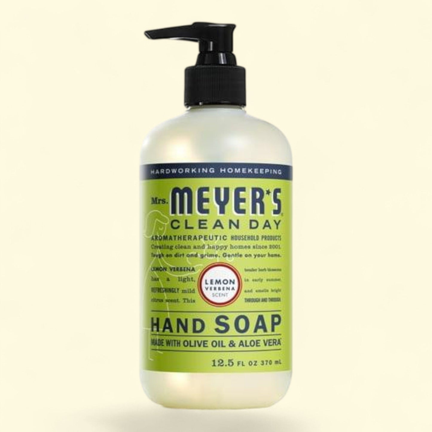 Mrs. Meyer's Clean Day Liquid Hand Soap, Lemon Verbena Scent, 12.5 Ounce