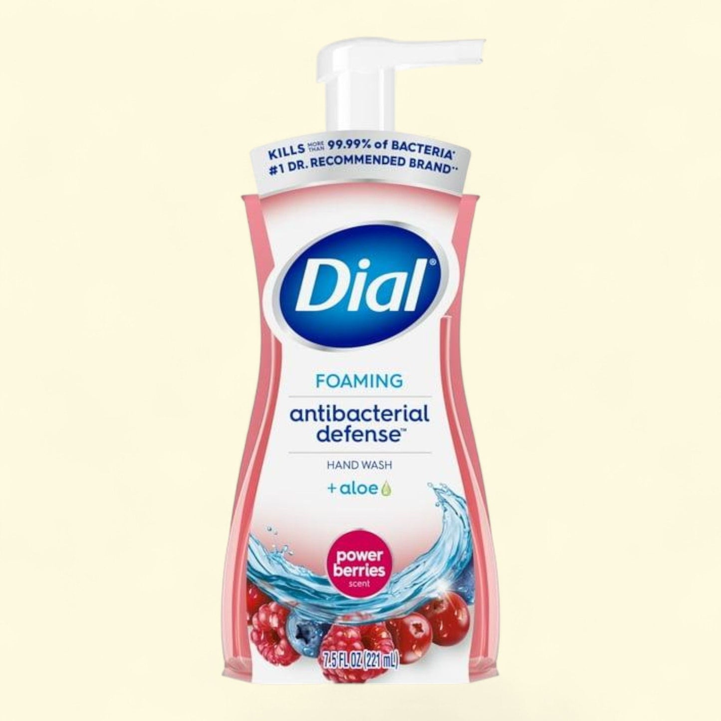 Dial Antibacterial Foaming Hand Wash, Power Berries, 7.5 fl oz