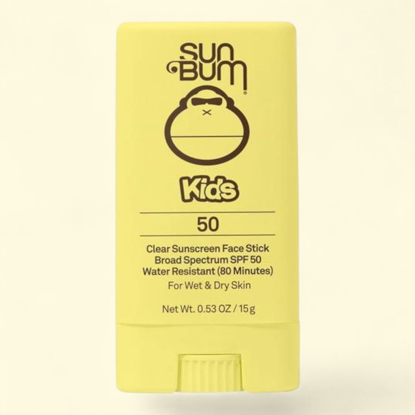 Stick solaire transparent pour le visage Sun Bum Kids, SPF 50, 15 g