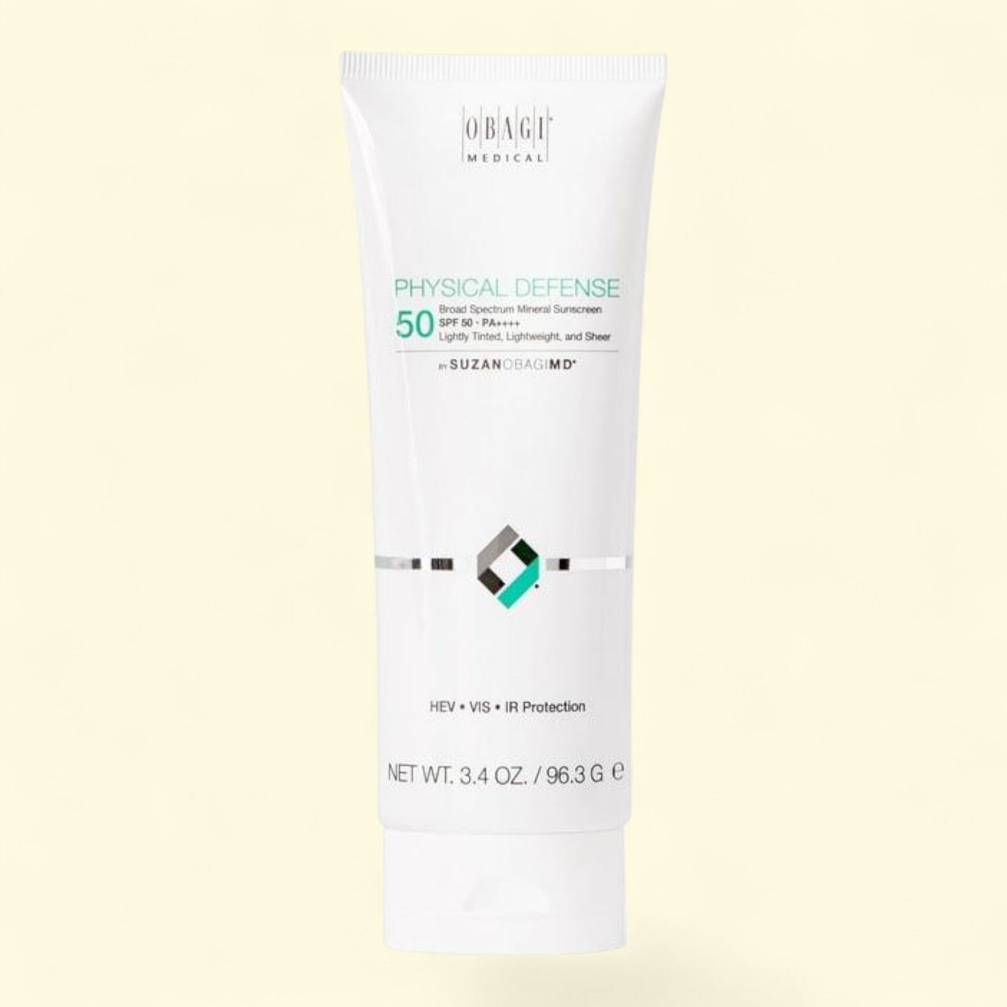 Lotion solaire teintée à base de minéraux Obagi SUZANOBAGIMD Physical Defense, SPF 50, 100 ml