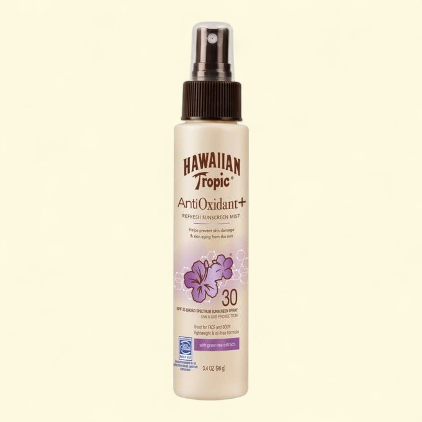 Hawaiian Tropic Sunscreen Mist, Travel Size, 3.4 oz, SPF 30