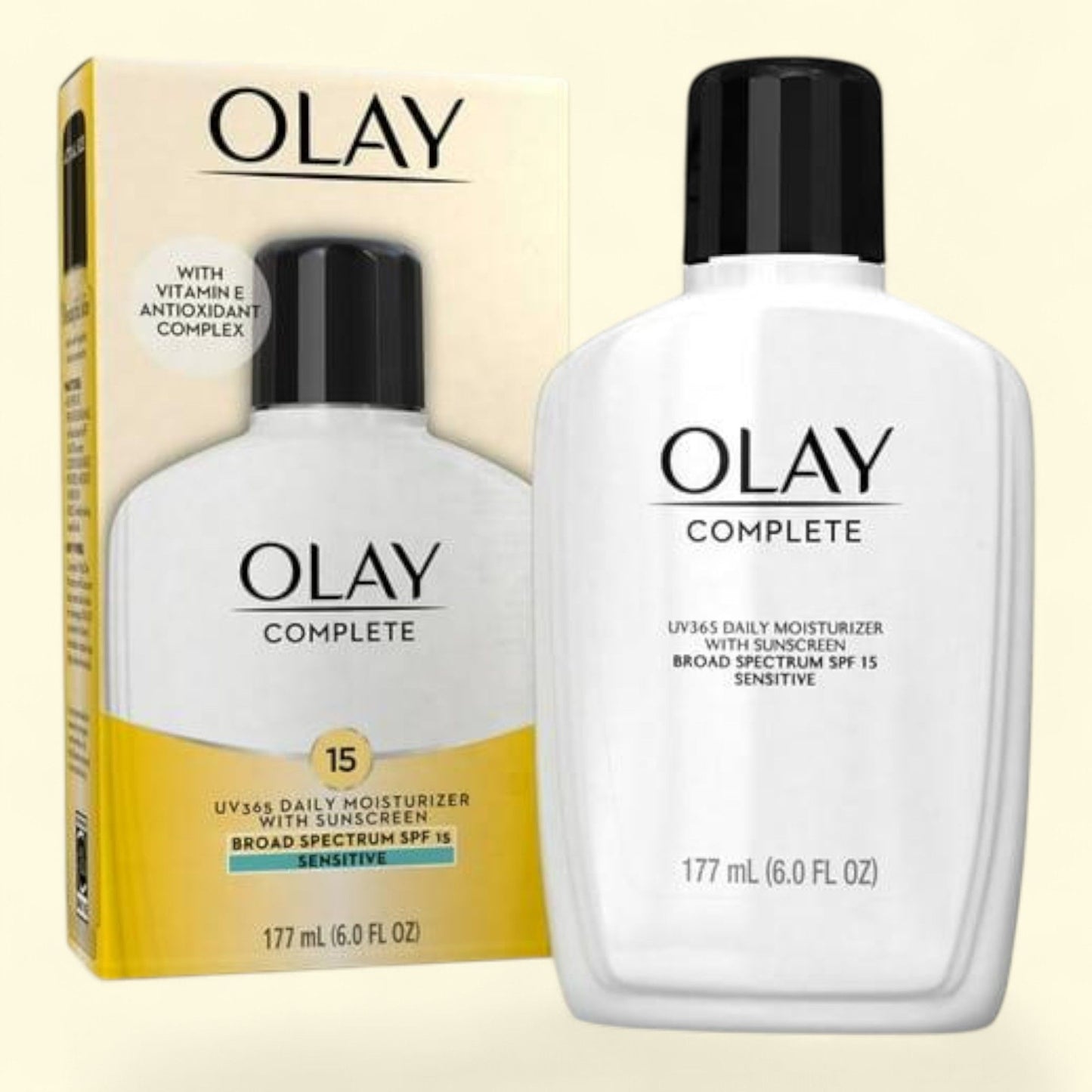 Crème hydratante quotidienne Olay Complete pour peaux sensibles, 177 ml