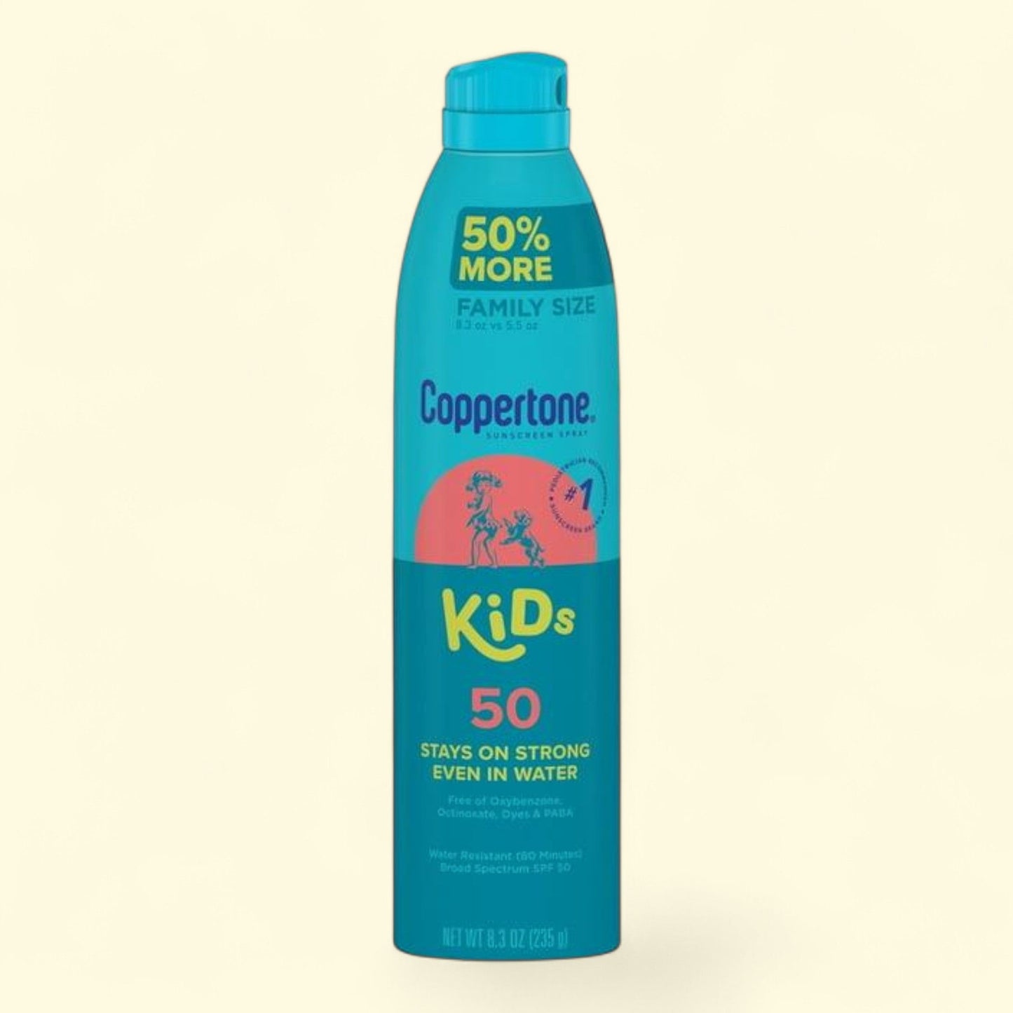 Coppertone Kids Sunscreen Spray, SPF 50, 8.3 oz