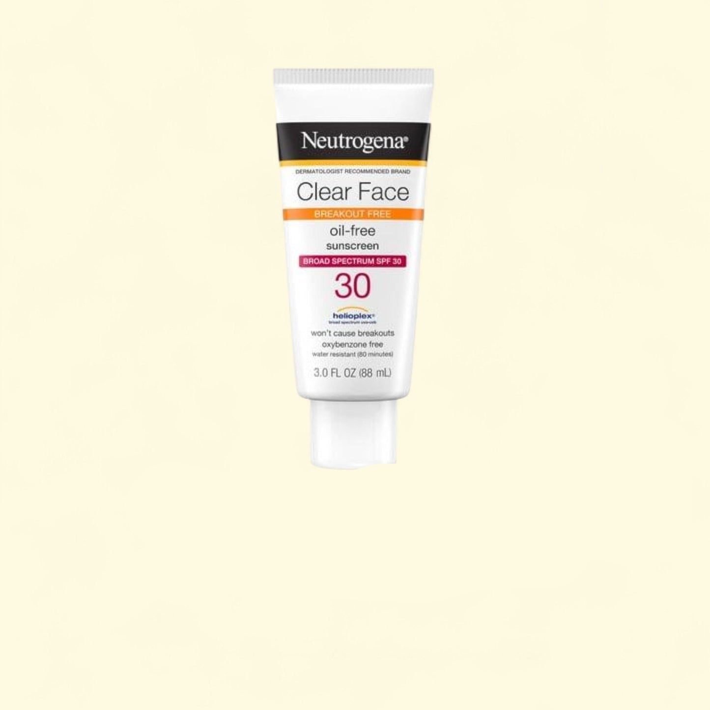 Neutrogena Clear Face Sunscreen SPF 30, 3 fl. oz
