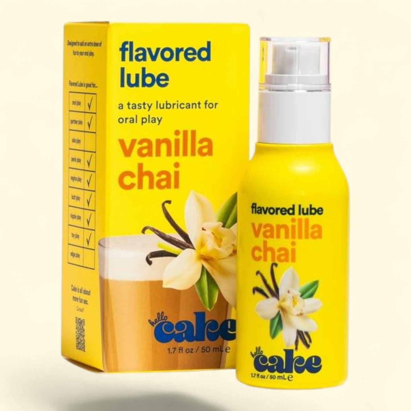 Hello Cake Vanilla Chai Lube, 1.7 oz