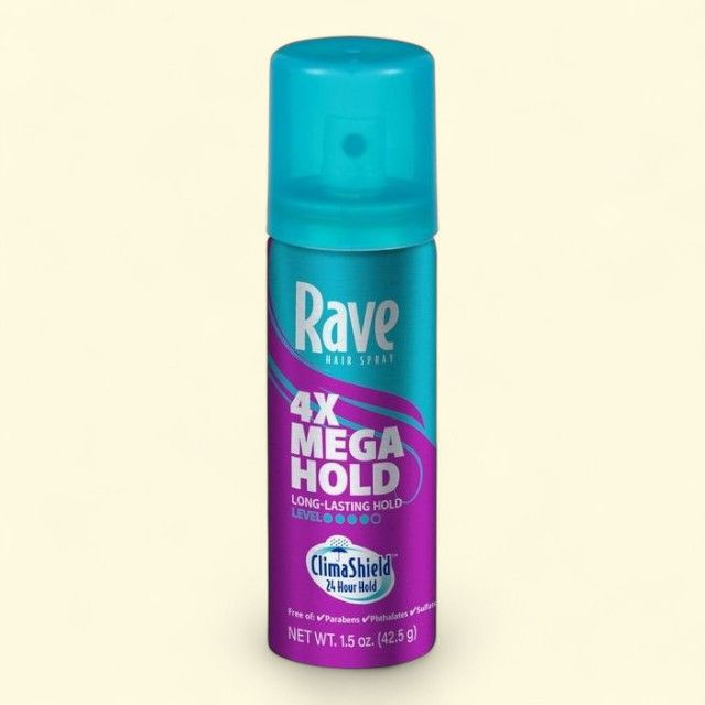 Rave Mega Hold Hair Spray, 1.5 oz