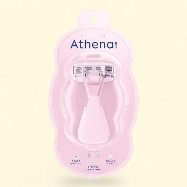Athena Club Women's Razor, Mini, 1 Refill Cartridge, Travel Case