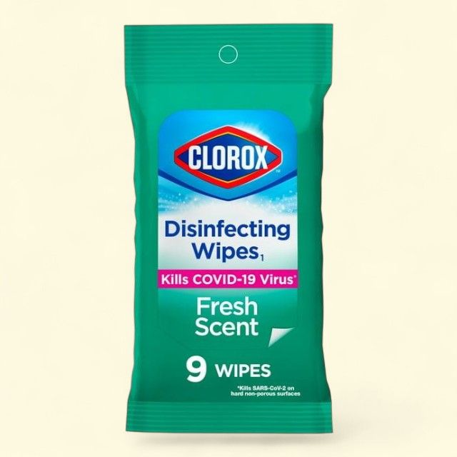 Clorox Disinfecting Wipes, Travel Wipes, 9 Count