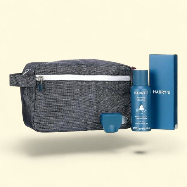 Harry's Travel Shaving Kit, Razor and Foaming Shave Gel