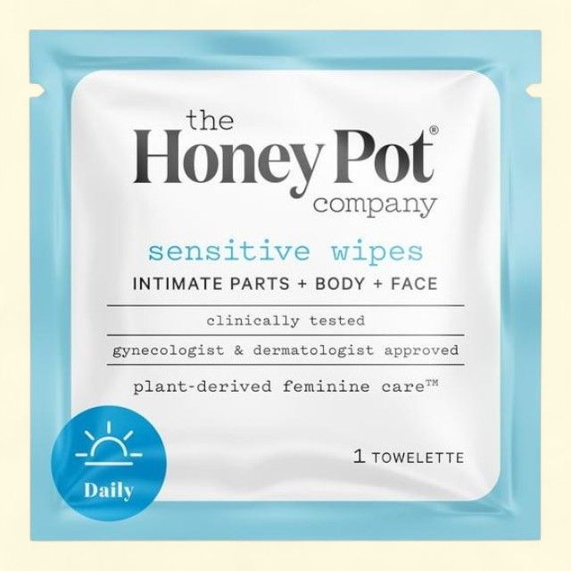 The Honey Pot Company, Sensitive Feminine Wipes, Travel Size 15 ct.
