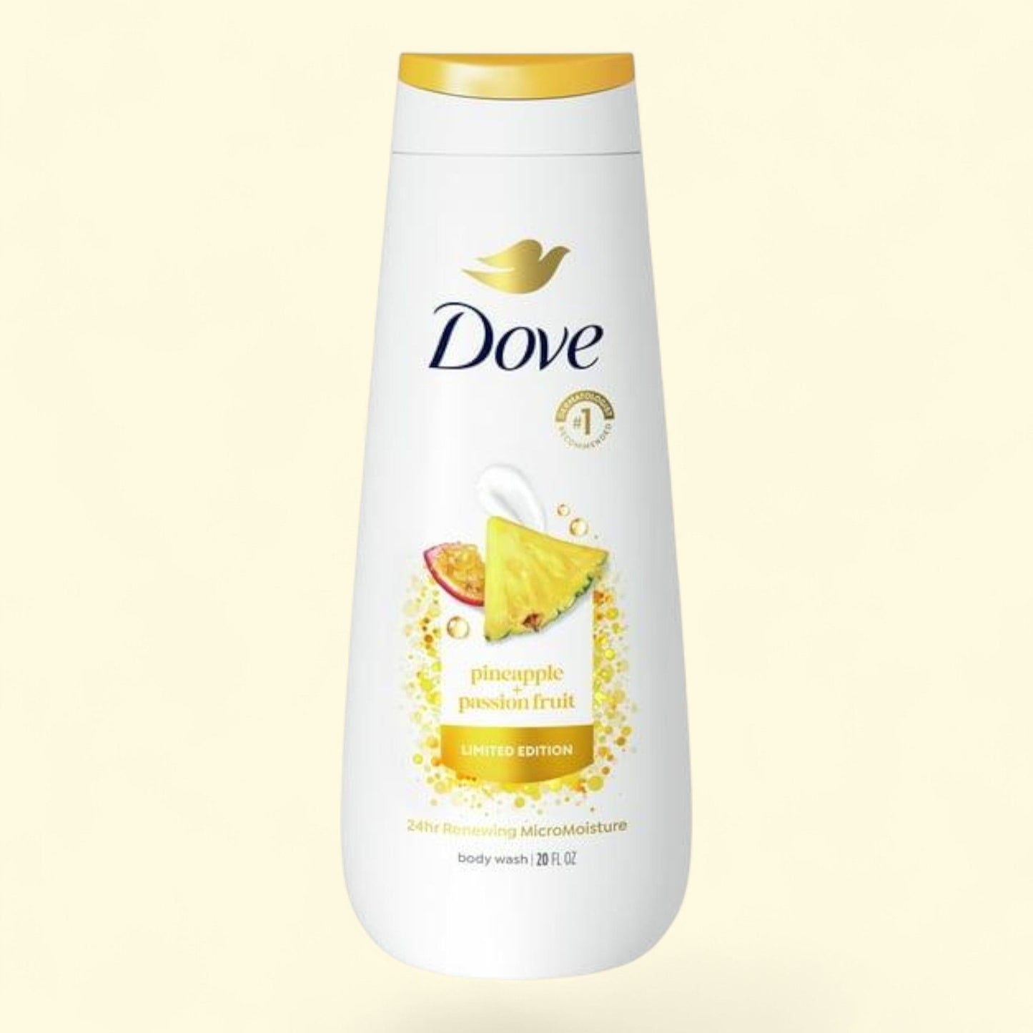 Dove Body Wash, Pineapple & Passionfruit, 20 oz