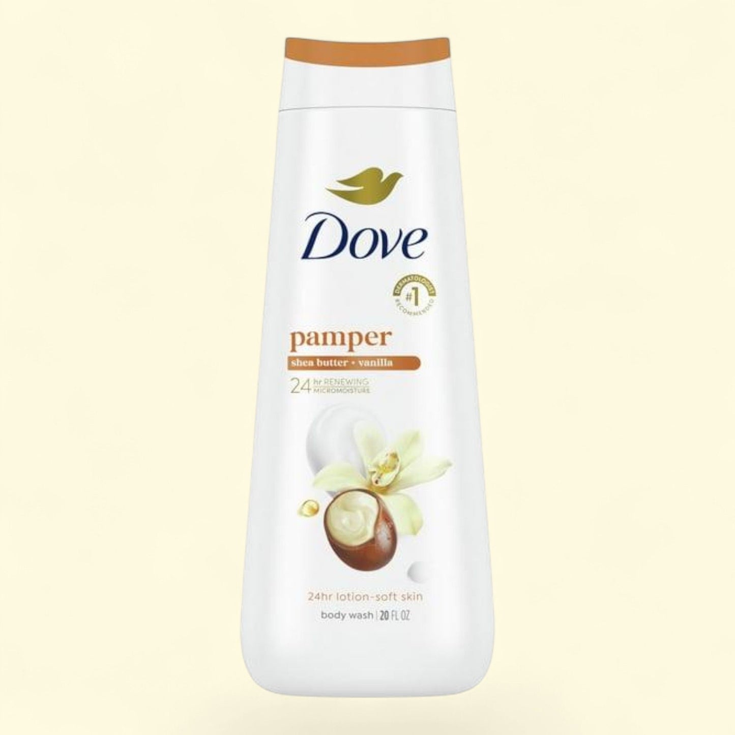 Dove Body Wash, Moisturizing Pamper Shea Butter & Vanilla, 20oz