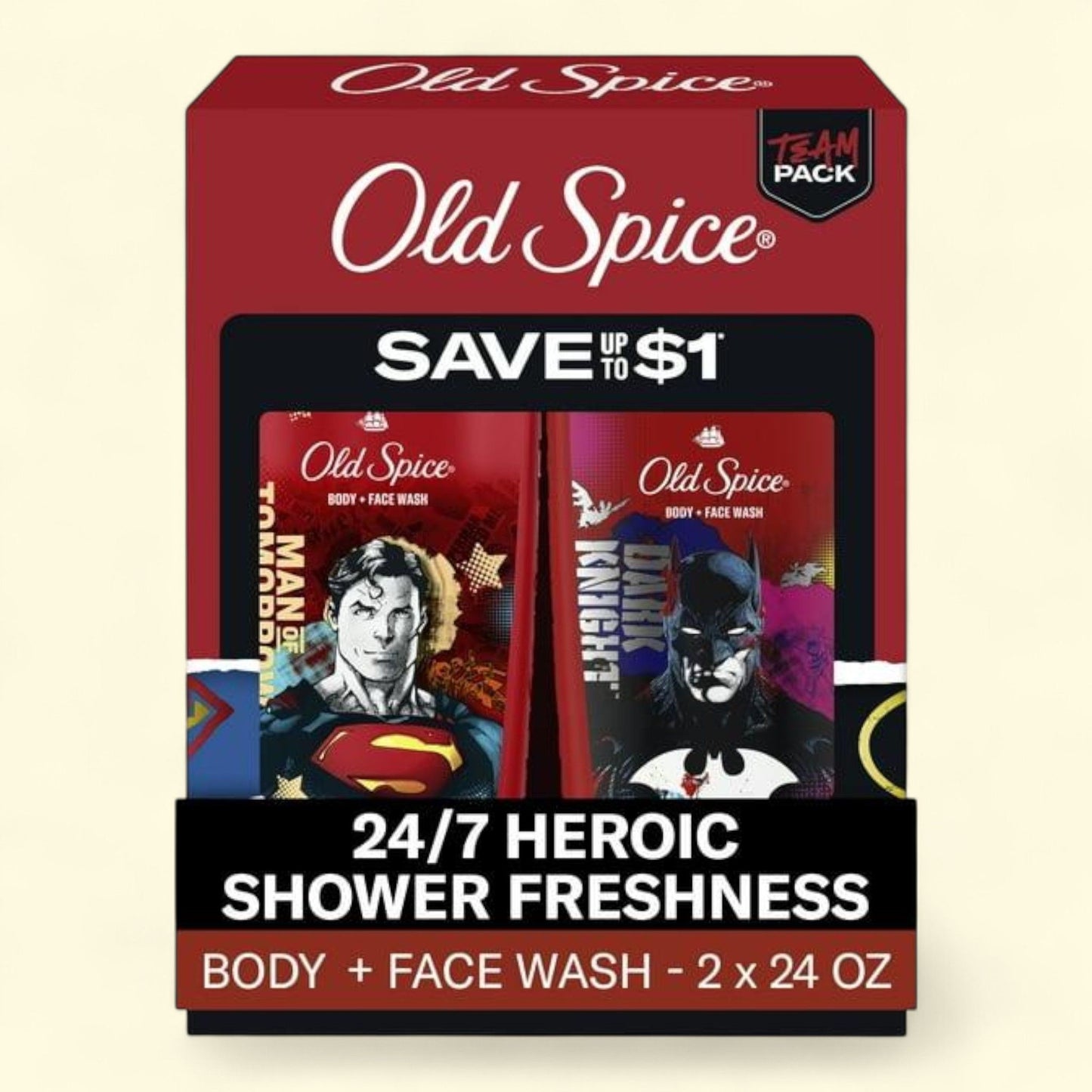 Old Spice Cleansing Body Wash for Men, 24/7 Shower Fresh, 2 in 1 Bo... — authentic US product shipped worldwide by Treatspree