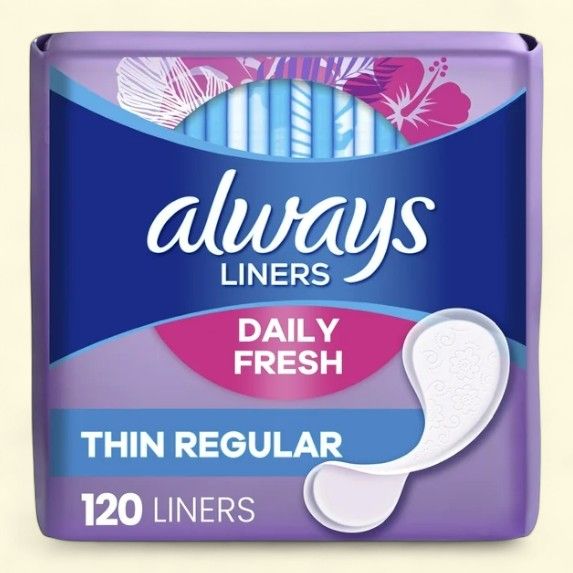 Always Daily Liners, Regular, 120 Count — authentic US product shipped worldwide by Treatspree
