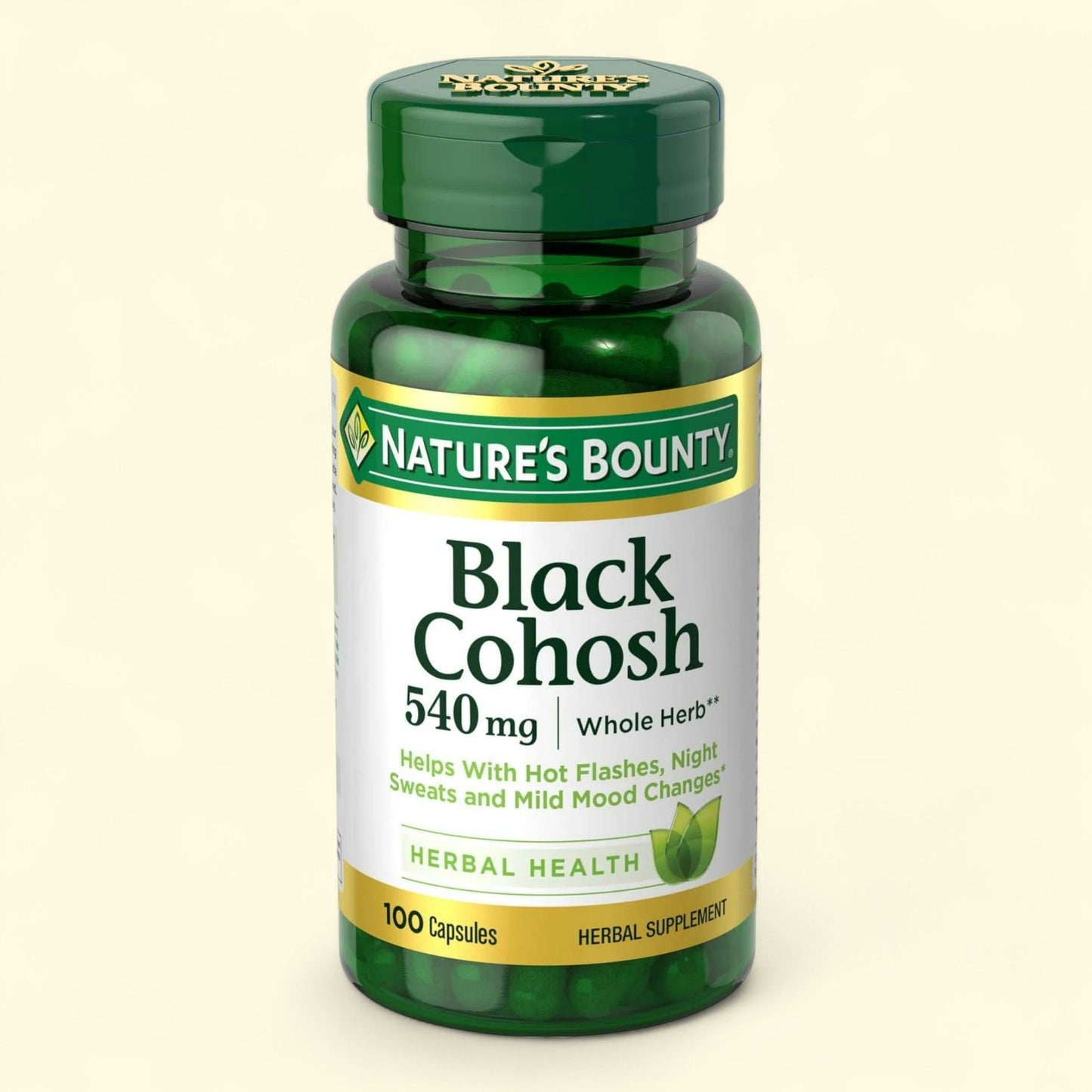 Nature's Bounty Black Cohosh Capsules, 540 Mg, 100 Ct