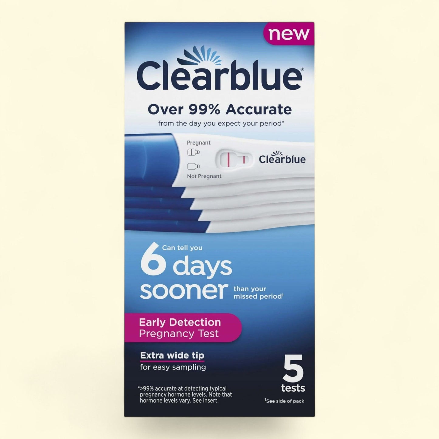 Clearblue Early Detection Pregnancy Test, 5 Tests