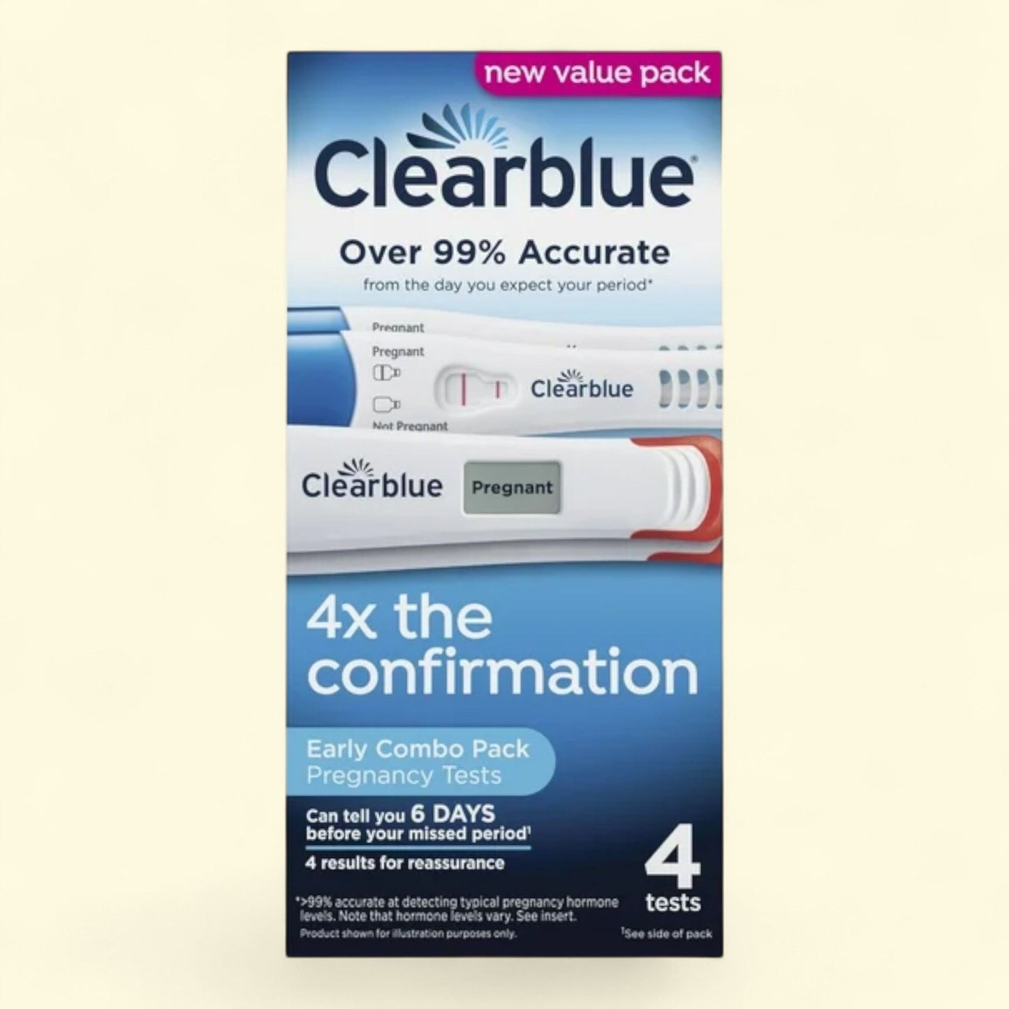 Clearblue Early Pregnancy Test Kit, 4 Tests