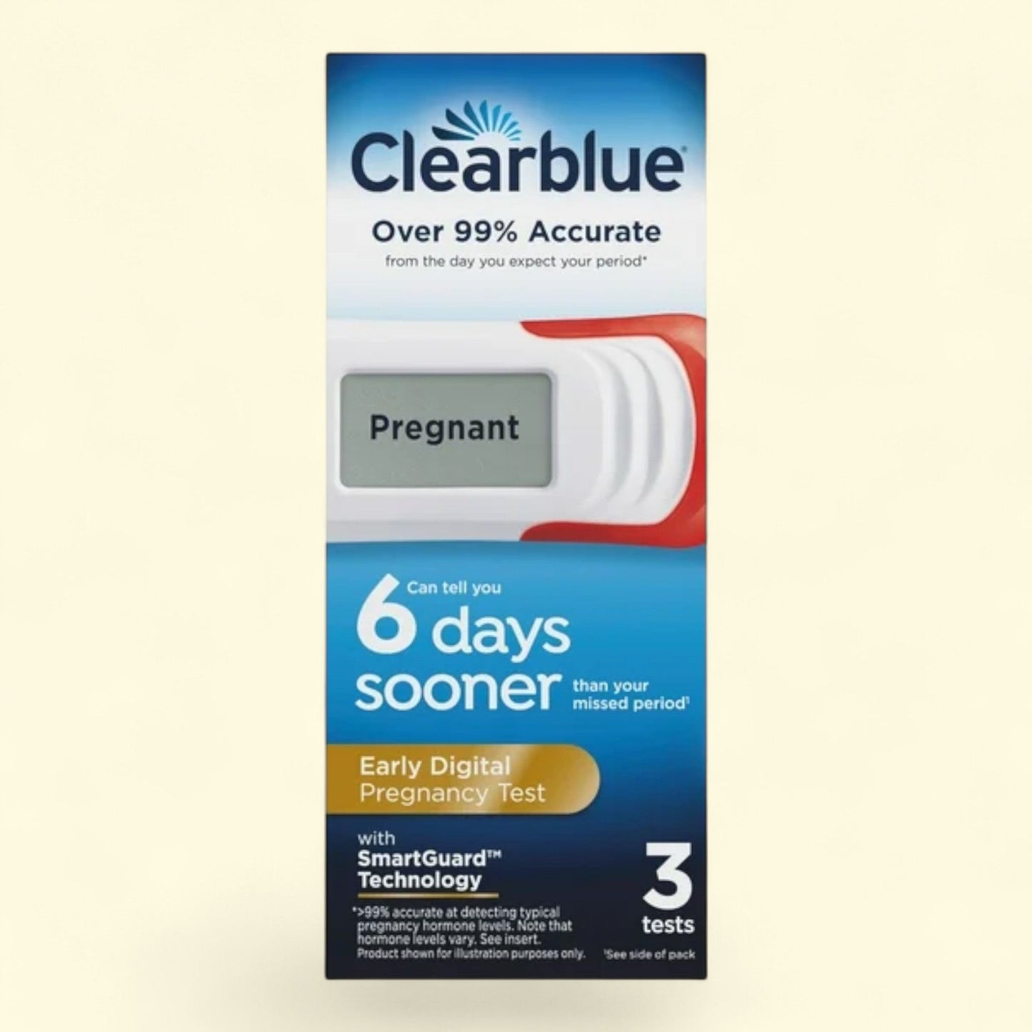 Clearblue Early Digital Pregnancy Test, 3 Tests — authentic US product shipped worldwide by Treatspree