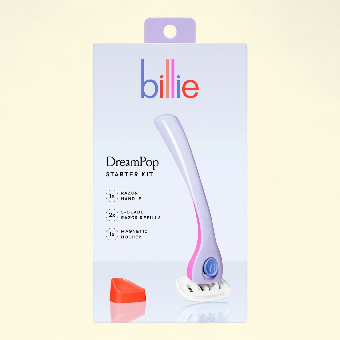 Billie Women's Razor Kit, 1 Handle + 2 x 5-Blade Refills, Dreampop Color, 1 pack