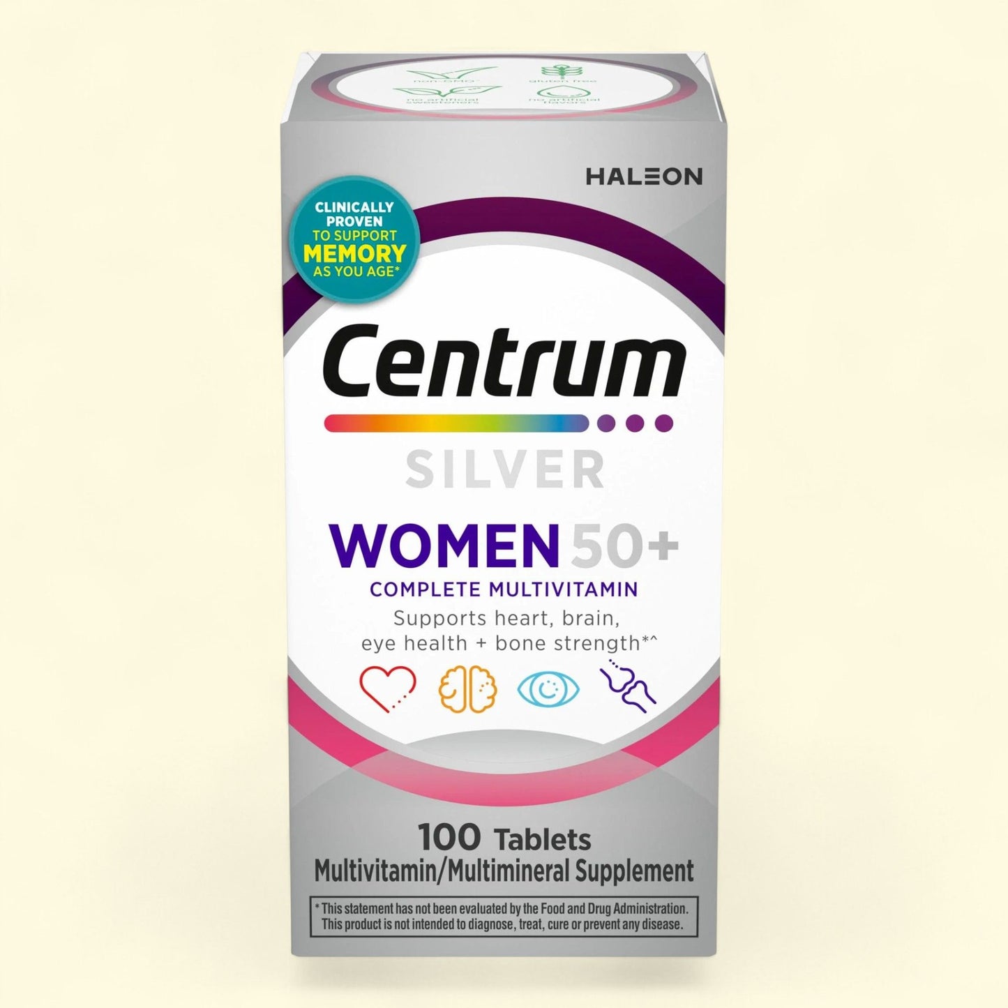 Centrum Silver Womens 50 Plus Multivitamin, 100 Count