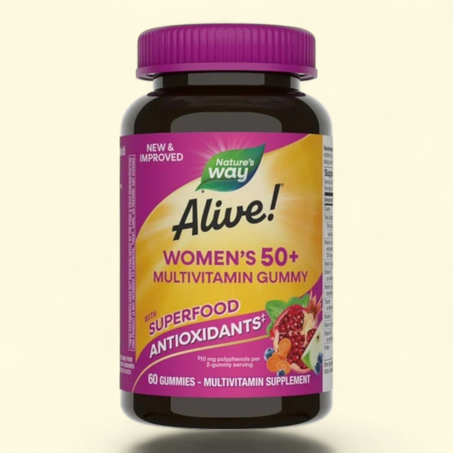 Nature's Way Alive! Women's 50+ Gummy Multivitamin, 60 Count