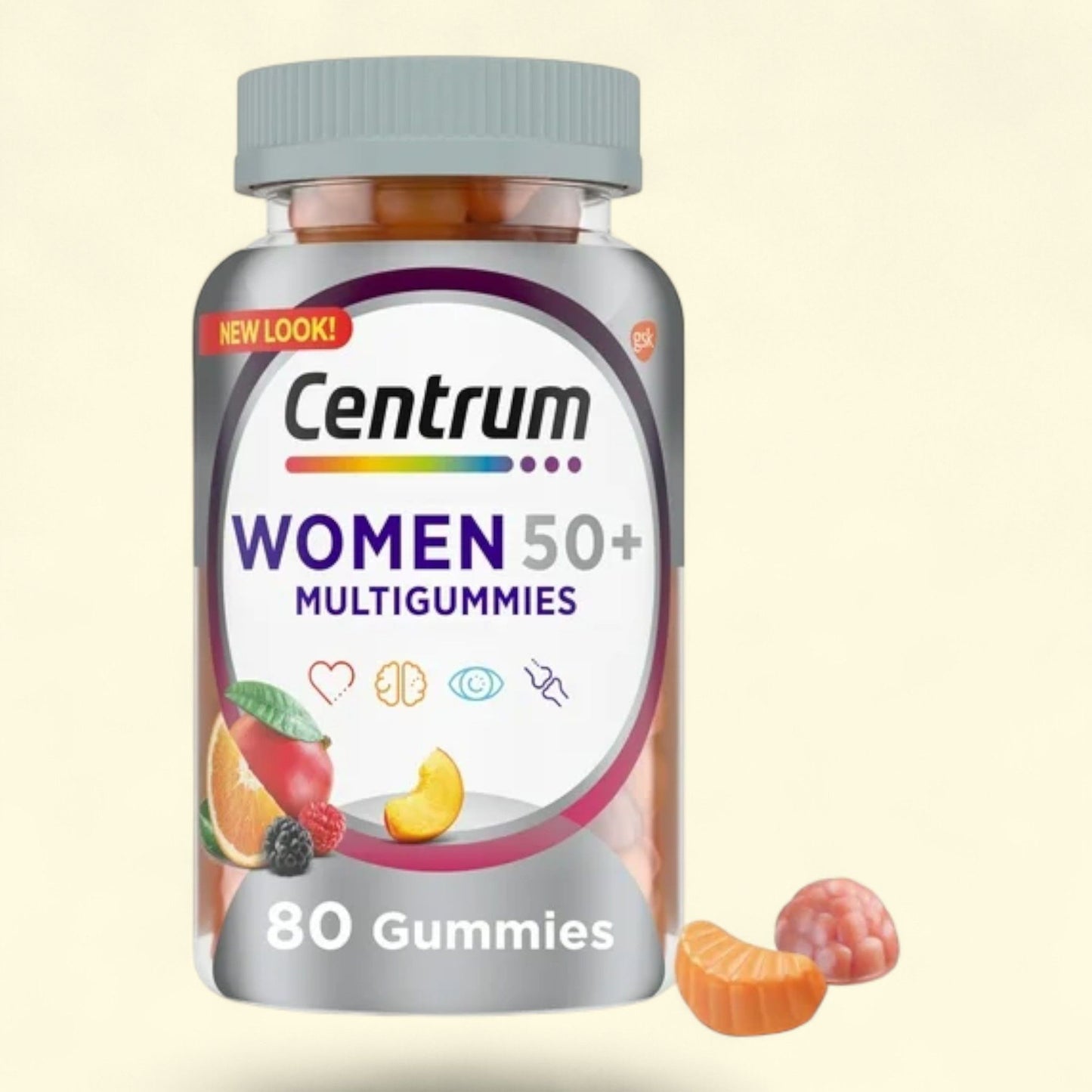 Centrum Multigummies Womens 50 Plus Gummy Multivitamin, 80 Count